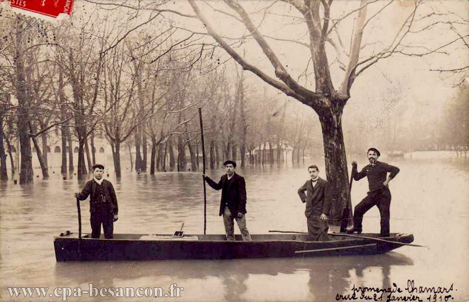 BESANCON - Promenade Chamars - Crue du 21 janvier 1910